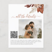 Papier Chute d'amour rustique faire-part de mariage BUDGE (Dos)