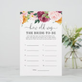 Papier Chute de Bourgogne Quel âge avait la mariée pour ê (Debout devant)