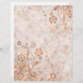 Papier Chute de rouille désorganisée Florale (Devant / Derrière)