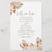 Papier Chute en Amour Mariage Pampas Grass Terracotta (Devant)