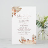 Papier Chute en Amour Mariage Pampas Grass Terracotta (Debout devant)