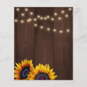 Papier Chute en amour rustique BUDGET invitation de douch (Dos)