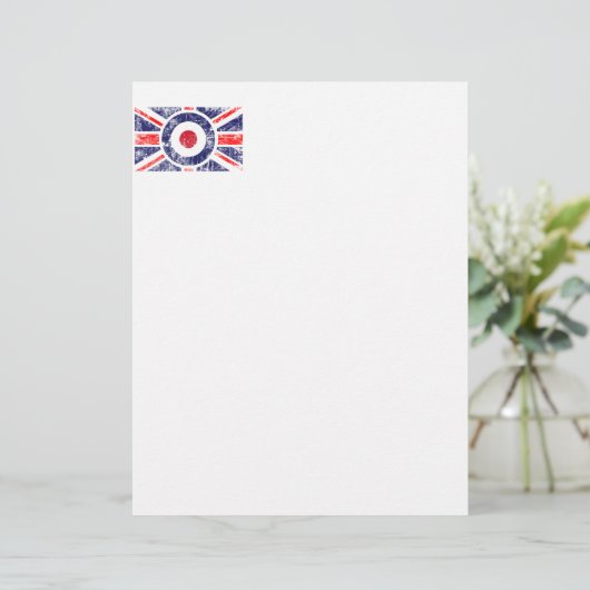 Papier Cible de médaillon Mods Royaume-Uni Union Jack (Debout devant)