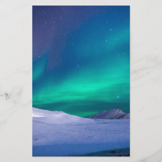 Papier Ciel aurora de Noël (Devant)
