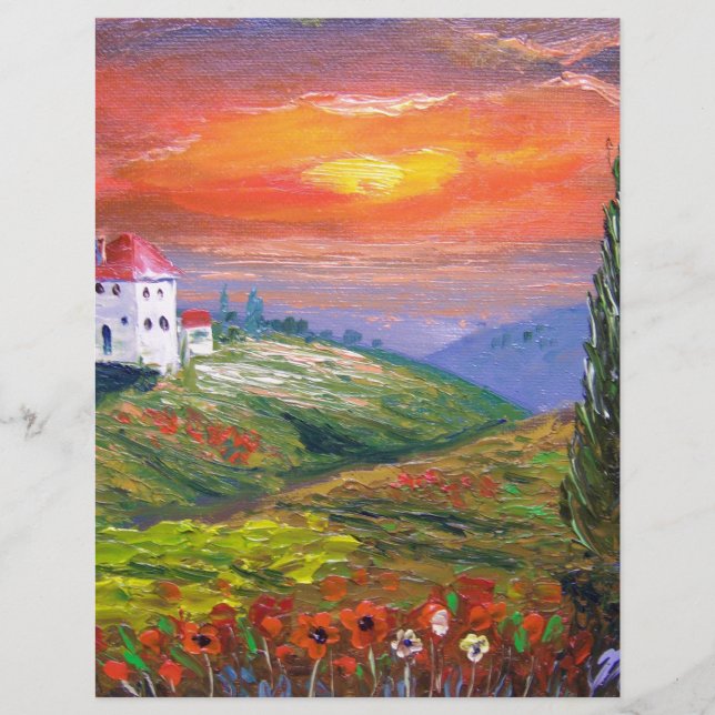 Papier Ciel de feu toscan (Devant)