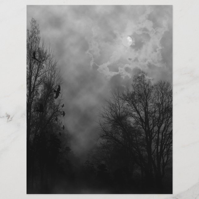 Papier Ciel gothique hanté (Devant)