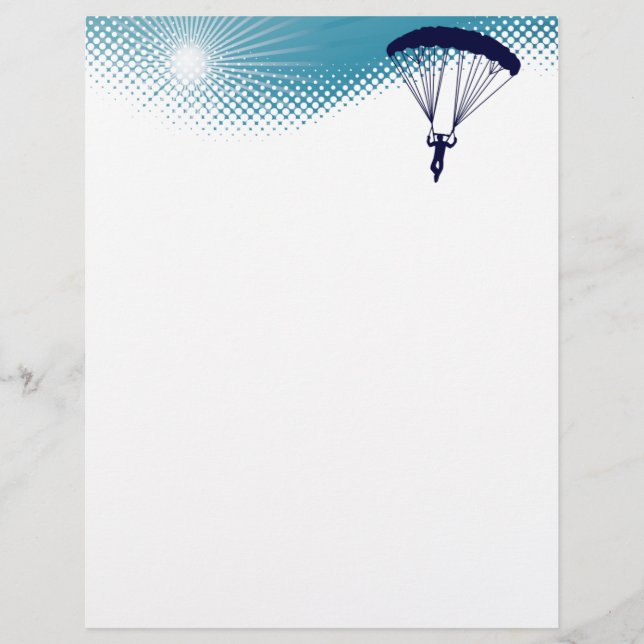 Papier ciel haute parachutisme (Devant)