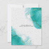 Papier Ciels Abstraits Turquoise Mariage Budget (Dos)