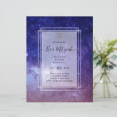 Papier Ciels au-dessus du BAR MITZVAH Galaxy Blue Gold El (Debout devant)