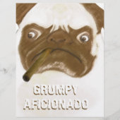 Papier Cigar à puggy Grumpy AFICIONADO personnalisé (Devant)