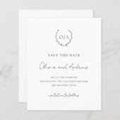 Papier Cimetière De Wreath Monogramme Budget Mariage Enre (Devant / Derrière)