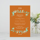 Papier Cinammon Spice Budget Wedding Invite A9 (Debout devant)