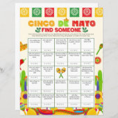 Papier Cinco de Mayo Trouver Quelqu'Un Jeu Imprimable 8.5 (Devant / Derrière)