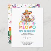 Papier Cinco De Meowo Fun Cat Fiesta Thème (Devant / Derrière)