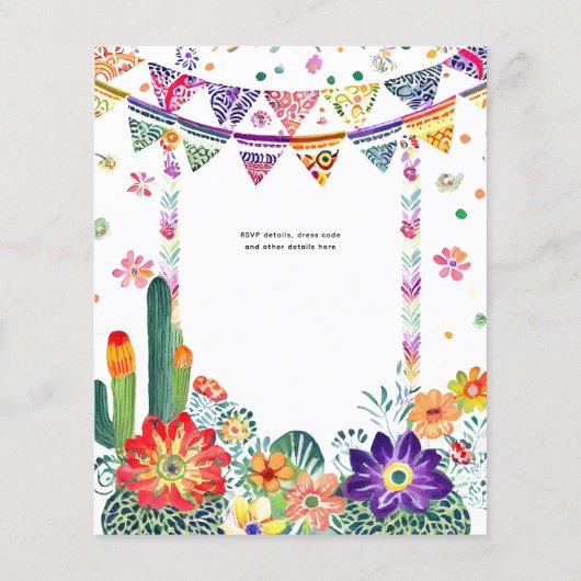 Papier Cinco De Meowo Fun Cat Fiesta Thème (Dos)