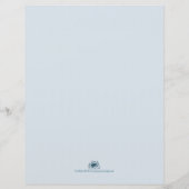 Papier Cinq boules de Noël dorées - écriture bleue (Dos)