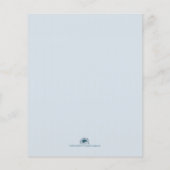 Papier Cinq boules dorées de Noël - écriture bleue (Dos)