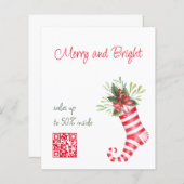 Papier Circulaire avec code qr et vente de Noël sur mesur (Devant / Derrière)