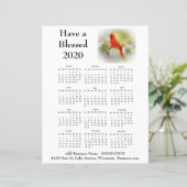 Papier Circulaire Cardinal Business Calendar 2020 pour le (Debout devant)