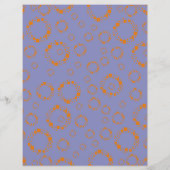Papier Circulaire de fête Motif orange violet coloré (Dos)