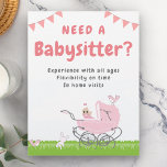 Papier Circulaire de la Babysitter<br><div class="desc">Circulaire promotionnelle pour baby-sitter. Customisez-le avec votre propre texte et faites passer le mot.</div>
