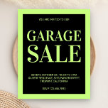 Papier Circulaire de vente de garage<br><div class="desc">Circulaire promotionnelle de vente de garage. Customisez-le avec votre propre texte et faites passer le mot.</div>