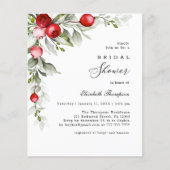 Papier Circulaire d'hiver Holly Berry Fête des mariées Bu (Devant)