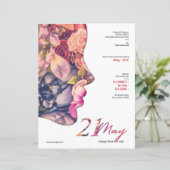 Papier Circulaire d'invitation de la Journée des femmes (Debout devant)