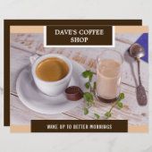 Papier Circulaire d'ouverture du grand magasin de café (Devant / Derrière)