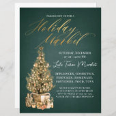 Papier Circulaire du marché de vacances Noël Invitation v (Devant / Derrière)