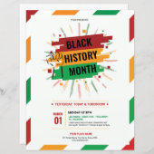 Papier Circulaire du mois de l'histoire noire (Devant / Derrière)