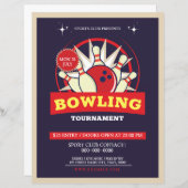 Papier Circulaire du tournoi de Bowling (Devant / Derrière)
