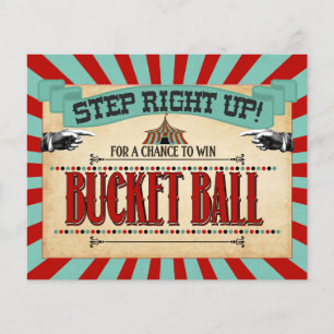 Papier Cirque Anniversaire Jeu Signe Bucket Ball