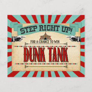 Papier Cirque Anniversaire Jeu Signe Dunk Tank