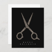 Papier ciseaux de parties scintillant PERSONNALISÉS moder (Devant / Derrière)