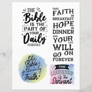 Papier Citation chrétienne religieuse Jésus verset bibliq