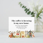 Papier Citation de brassage de café Budget de déménagemen (Debout devant)