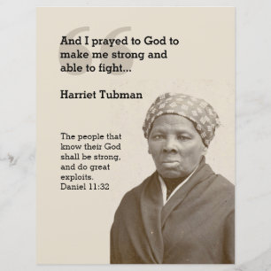 Papier Citation de Christian HARRIET TUBMAN