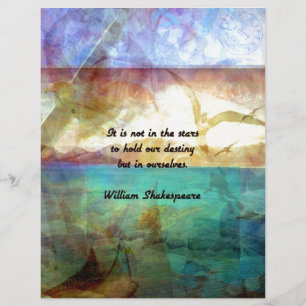 Papier Citation Inspirationnelle De Shakespeare Sur La De