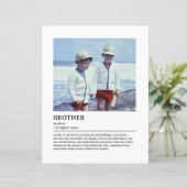 Papier Citation personnalisée Brother Definition Wall Art (Debout devant)