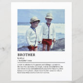 Papier Citation personnalisée Brother Definition Wall Art (Devant)