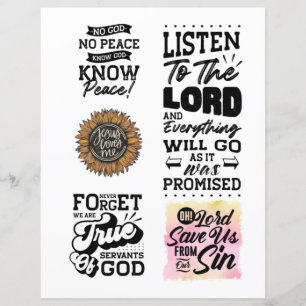 Papier Citations chrétiennes religieuses Jésus verset bib