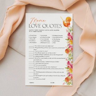 Papier Citations d'amour Jeu de Baby Shower Mariage Sprit