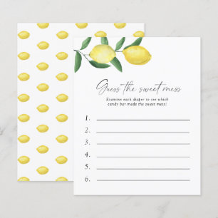 Papier Citron - Devinez le jeu de baby shower sucré