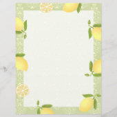Papier Citron Motif Aimer Vert (Devant)