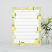 Papier Citron Motif Aimer Vert (Debout devant)