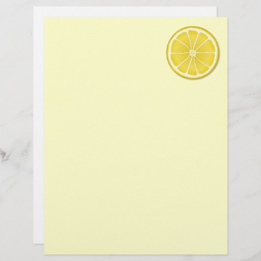 Papier citron soleil (Devant / Derrière)