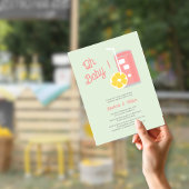 Papier Citronade rose budget Oh Baby shower QR Code