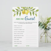 Papier Citrons doux et verdure Jeu de Fête des mariées ch (Debout devant)