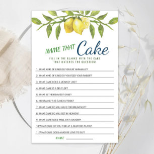 Papier Citrons doux et verdure Jeu de Fête des mariées ch